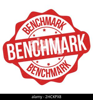 Benchmark grunge rubber stamp on white background, vector illustration Stock Vector