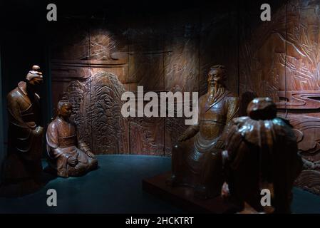 Beijing, 022019. The Confucius Temple in Beijing is the place where people paid homage to Confucius during the Yuan, Ming and Qing dynasties. Stock Photo