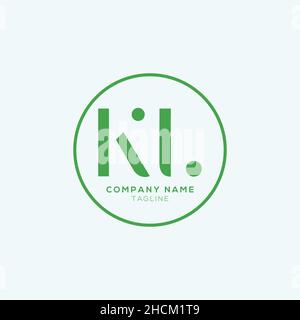 Creative modern KL Letter Business Logo Design Alphabet Icon Vector Symbol. Creative elegant letter KL logo template. Stock Vector