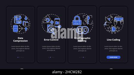 Types of coding onboarding mobile app screen Stock Vector Image & Art ...