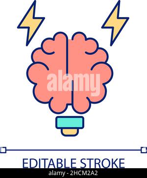 Knowledge on technology RGB color icon Stock Vector