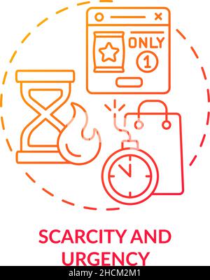 Scarcity and urgency concept icon Stock Vector Image & Art - Alamy