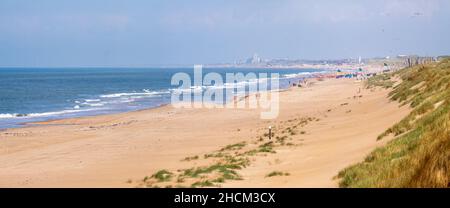 Dunes for flood defence in the Netherland Stock Photo