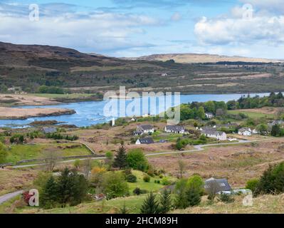 View of Dervaig, isle of Mull, Scotland Stock Photo