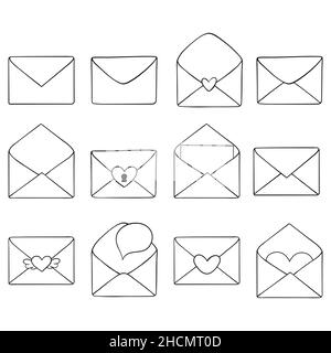 Envelope catalog icon outline style Royalty Free Vector