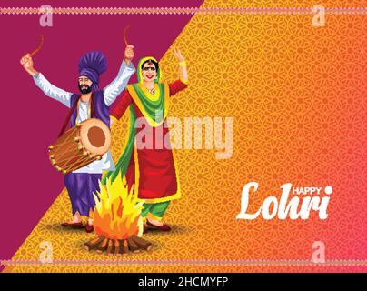 Vector Illustration Of Happy Baisakhi Celebration. Vaisakhi, also known