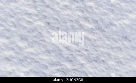 White snow surface close up. Wide texture and background Stock Photo