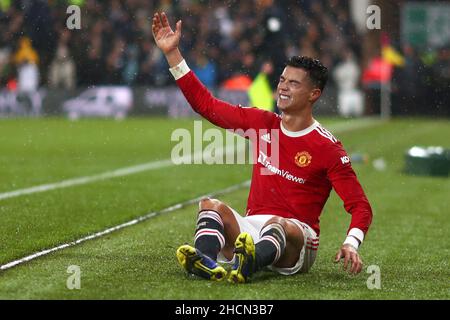 Cristiano Ronaldo of Manchester United - Norwich City v Manchester United, Premier League, Carrow Road, Norwich, UK - 11th December 2021  Editorial Use Only - DataCo restrictions apply Stock Photo