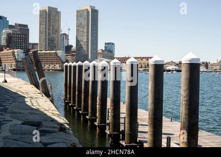 Fan Pier links Boston's central business district to it's waterfront and beyond. In 2005 The Fallon Company developed 9 city parking lots into a vibra Stock Photo