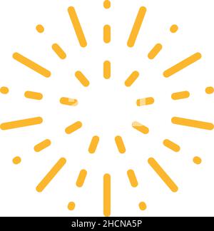 Firework cracker icon. Outline firework cracker vector icon color flat isolated Stock Vector