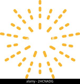 Firework rockets icon. Outline firework rockets vector icon color flat isolated Stock Vector