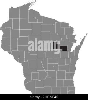 Shawano Map Shawano County (Wisconsin) outline map set Stock Vector Image & Art - Alamy