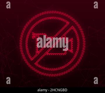 No record. Photo camera icon. Picture on white backdrop. Stop sign. Vector stock illustration Stock Vector