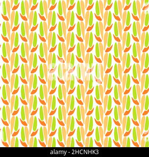 Seamless repeat pattern spring and summer season design - Vector Illustration Stock Vector