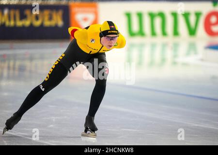 HEERENVEEN, NETHERLANDS - DECEMBER 30: Joy Beune of Team IKO competing