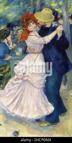 Dance at Bougival by the French impressionist Pierre Auguste Renoir Stock Photo