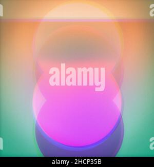 Calm Sun near the water, luminescent abstract color background, concept design with abstract art.. clashing. Abstract art for book, cover and print Stock Photo