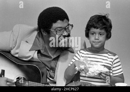 Rosey Grier and son Roosevelt Kennedy Grier Circa 1980's Credit: Ralph Dominguez/MediaPunch Stock Photo