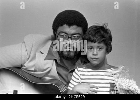 Rosey Grier and son Roosevelt Kennedy Grier Circa 1980's Credit: Ralph Dominguez/MediaPunch Stock Photo