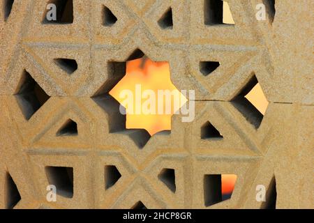 Baku city. Azerbaijan. 2019 year. The eternal flame in the alley of the dead in the Upland Park. Stock Photo