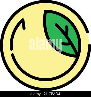 Bio innovation icon. Outline bio innovation vector icon color flat isolated Stock Vector