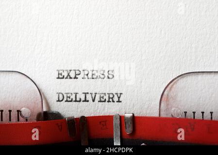 FAST DELIVERY text written on pink-black lines stamp sign Stock Photo ...