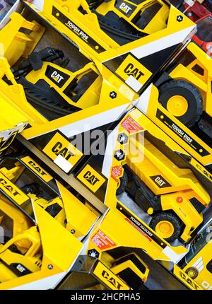 2021:  toy realistic models of Cat Caterpillar machines Stock Photo