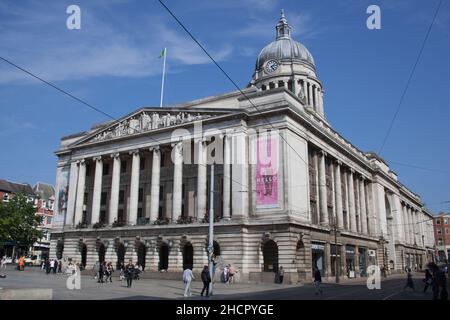 Views of the Old Market Square in Nottingham in the UK Stock Photo