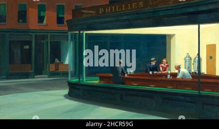 Edward Hopper Nighthawks Stock Photo Alamy