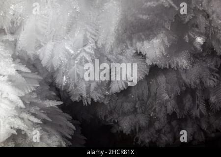 Interior of the Kungur ice cave, Russia Stock Photo