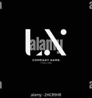 Creative modern LX Letter Business Logo Design Alphabet Icon Vector Symbol. Creative elegant letter LX logo template. Stock Vector