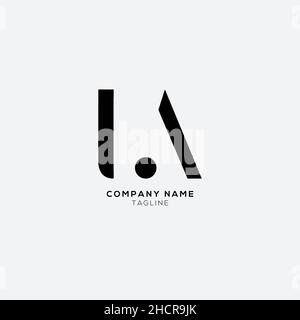 Creative modern LA Letter Business Logo Design Alphabet Icon Vector Symbol. Creative elegant letter LA logo template. Stock Vector