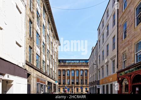 Buchanan Street in the city center, Glasgow, Scotland, United Kingdom - 23rd of July 2021 Stock Photo