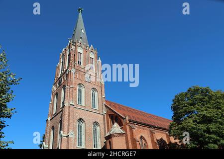 Church of Saint Anne at Liepaja in Western Latvia Stock Photo