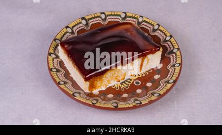 Closeup of a delicious cake on a table Stock Photo