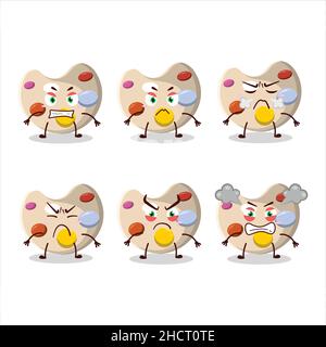 Angry paint palette character cartoon Stock Vector Image & Art - Alamy