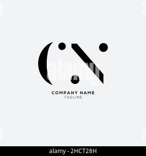 Creative modern CN Letter Business Logo Design Alphabet Icon Vector Symbol. Creative elegant letter CN logo template. Stock Vector