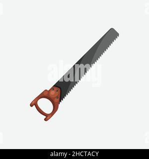 Saw icon. Cartoon of sickle vector icon. Stock Vector