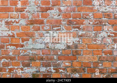 Old weathered Brick Wall Background Stock Photo