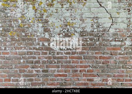 weathered old brick wall background Stock Photo