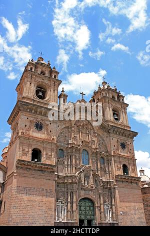 Iglesia de la Compañía de Jesús, Cusco, Peru Stock Photo