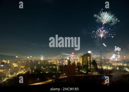 New Year's Eve in Zurich North (Switzerland) Stock Photo