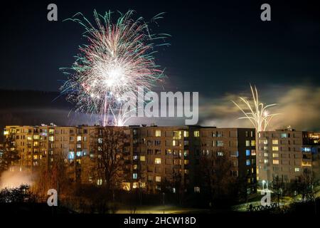 New Year's Eve in Zurich North (Switzerland) Stock Photo