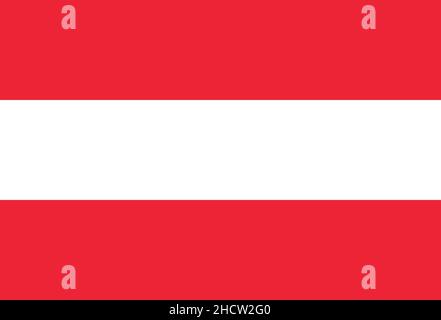 Austria colored flag flat vector colored icon Stock Vector