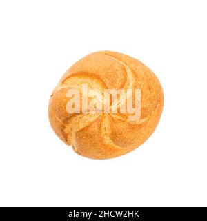 bread roll - German breakfast food, isolated on whtie background Stock Photo