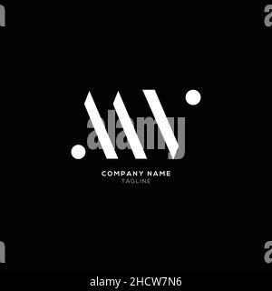 Unique modern MV Letter Business Logo Design Alphabet Icon Vector Symbol. Creative minimal letter MV logo template. Stock Vector