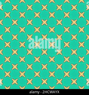 Green and yellow pastel color seamless pattern texture and template. Multicolored. Colorful ornamental graphic design. Colored mosaic ornaments. Vecto Stock Vector