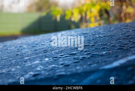 Abstract blue stucco texture background on canvas Stock Photo