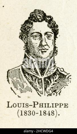 Louis-Philippe Iᵉʳ, ou simplement Louis-Philippe, né le 6 octobre 1773 à Paris et mort le 26 août 1850 à Claremont, est le dernier roi à avoir régné e Stock Photo