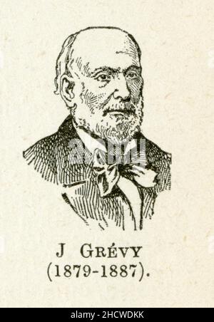 Jules Grévy, né le 15 août 1807 à Mont-sous-Vaudrey (Jura) et mort le 9 septembre 1891 dans la même commune, est un avocat et homme d'État français, p Stock Photo